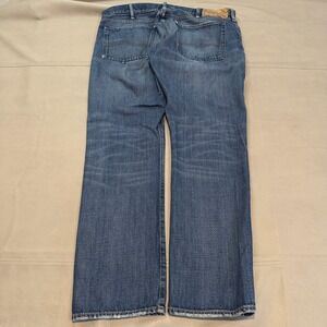 Ralph Lauren Denim Supply Taper Straight USA Flag Med Wash Jean Men 40x32-5216